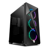 Gabinete Gamer Pichau Lark Sem Vidro Temp Preto, Pg-lk-01