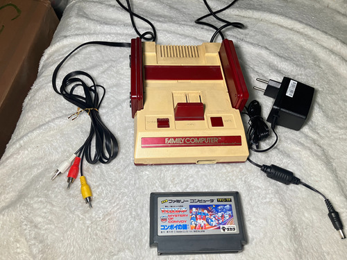 Nintendo Famicom Nes Mod Av Stereo Japao + Game Original - Só Ligar E Jogar