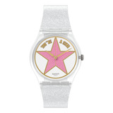 Reloj Swatch Star Mom So28z108 Color De La Correa Transparente Color Del Bisel Transparente Color Del Fondo Transparente