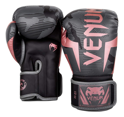 Guantes De Boxeo Venum Elite Negro/oro Rosa 14 Oz