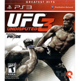 Ufc 3 Undisputed Ps3 Greatest Hits Fisico Original