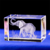 Regalos De Elefante/figuras De Cristal Grabadas Con Laser 3d