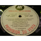 Carlos Mellino 1992 - Lp Vinilo Promo Sin Tapa