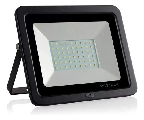 Reflector Led 50w Multiled Alta Potencia Exterior Color De La Carcasa Negro Color De La Luz Blanco Cálido