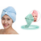 Toalla Turbante Para Cabello Microfibra Absorvente