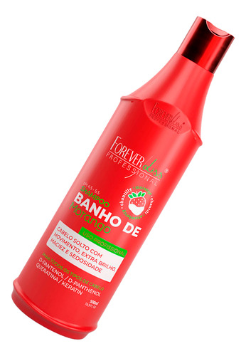 Shampoo Banho De Verniz Morango Forever Liss 500ml