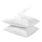 Fundas De Almohadas 70x50 Impermeable Pack X2 Decohoy Oferta