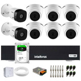 Kit 8 Câmeras Intelbras Vhl 1220, Dvr 8ch 1008-c, Hd 1tb 