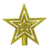 Estrella Puntal Doble Navidad Mini Decorativa Pettish Online Color Dorado