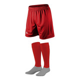 Kit Short Deportivos+medias Stripes Gol De Oro Pro Elite