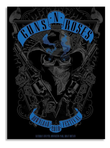 Cuadro Decorativo En Mdf De 50 *35 Cm Poster Guns N' Roses