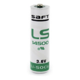 Bateria Lithium 3,6v Ls14500 Aa Saft - Li-socl2 - Er14505