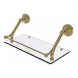 Allied Brass Pr-1-18-gal Estante De Vidrio Con Riel Flotante