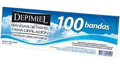 Depimiel Bandas Depilatorias Descartables X 100 Unidades