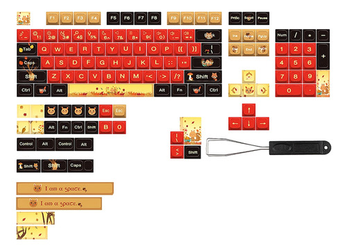 Teclas Pbt De 139 Teclas Xda Cap Pbt Split Space Bar Cap Fiv