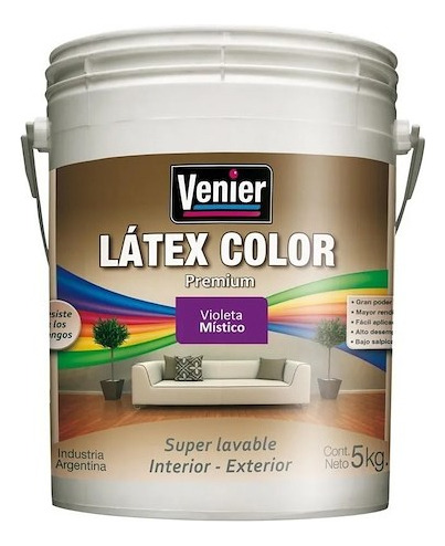 Latex Color Premium Venier X 4 Lts