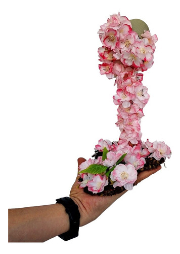 Arranjo Cascata Flor Cerejeira Artificial 25 Cms Altura