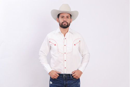 Camisa Vaquera Con Bies, Gran Herradura