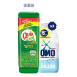  Detergente Liquido Para Diluir Omo 500ml X2 + Quix 1500ml