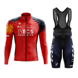 Uniforme Ciclismo Ruta Equipos 2023 Manga Larga Pantaloneta