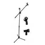 Pedestal Tripie De Microfono Con Doble Clip 490-550
