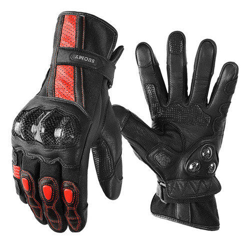 Guantes De Moto Retro Guantes Protectores De Piel