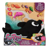 Fur Real Furreal Besito, La Ballena Amable Orca Mascota Inte Color Negro