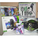 Microsoft Xbox 360 4gb + Volante + Comandos + 5 Juegos + Joy