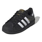 Tênis Infantil adidas Superstar Preto E Branco Original