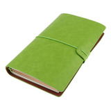 A6 Portable Travel Diary Manual De Couro