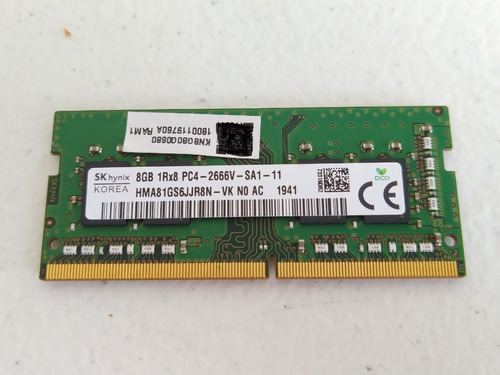 Memoria Sk Hynix 8gb Pc4-2666v Laptop Ideapad 330-14ast