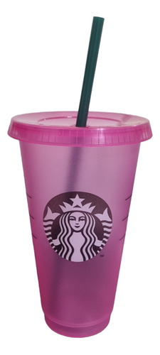 Vaso Starbucks Reutilizable Rose Cold Cup 710ml - Original