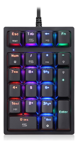 Motospeed K24 Teclado Mecánico Numérico 21 Teclas Usb Cabl