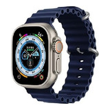 Pulseira Ocean Para Apple Watch Series 4 5 6 7 8 Ultra E Iwo