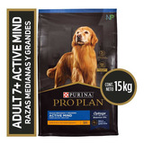 Alimento Perro Pro Plan Adulto +7 Active Mind Med / Grn 15kg