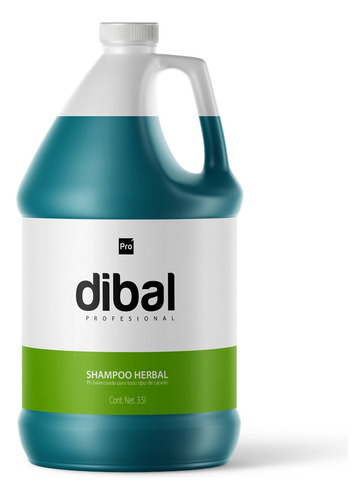 Shampoo Herbal Para Todo Tipo De Cabello De Dibal 3.5 L 