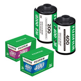 Kit 2 Filme 35mm Colorido Fujifilm 36 Exposições Iso 200/400