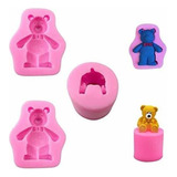 Molde - 3 Uds 3d Lindo Oso Molde De Silicona Para Fonda