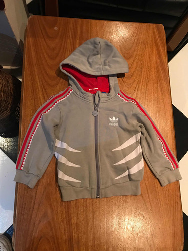 Campera Adida Originals C/ Capucha Niño T 18 Meses A 2 Años