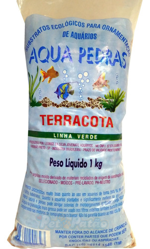 Terracota Nº1 1-4mm Substrato P/ Aquarios Jardins 1kg Flex