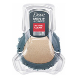 Dove Men+care Esponja Baño Ducha Borla Estropajo Doble Cara Color Gris Active Clean