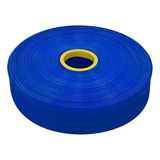 Manguera Plana Para Descarga De Agua 2 X 50 Mt Power Rain Color Azul