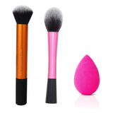 Set Regalo Brocha Maquillaje X2 + Esponja Beauty Blender Mas