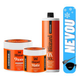 Kit Platinado Nevou Shampoo Pó Descolorante Ox30 Barbearia