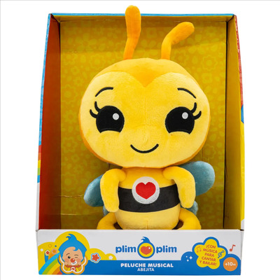 Peluche Musical Plim Plim: Abejita Chiquitita, con Canciones y 15 cm | Envío gratis