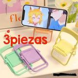 Soporte Para Celular Silla Kawaii Sillita 3 Piezas Mayoreo