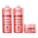 Felps Xforce Shampoo + Condicionador 2x1l + Máscara 300g