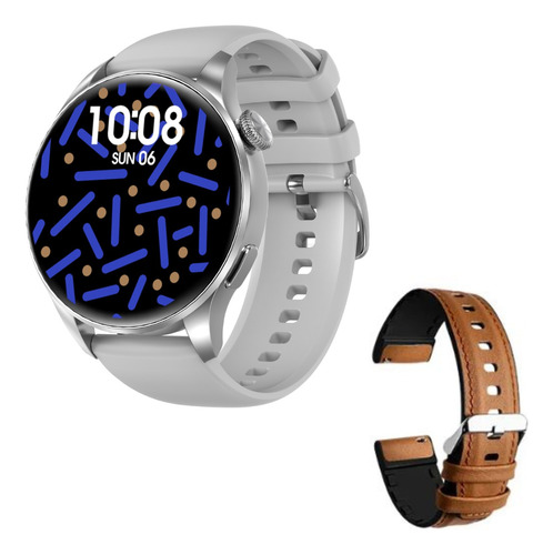 Smartwatch Reloj Inteligente Dt3 New Y Malla Cuero Dt4+