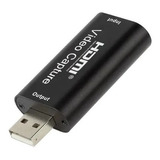 Adaptador Hdmi P/ Usb 2.0 Placa Captura Vídeo Áudio 4k 1080p