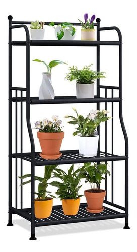 Soporte De Metal Para Plantas De 4 Niveles, Soporte Par...